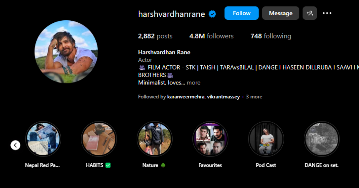harshvardhan rane net worth 2025