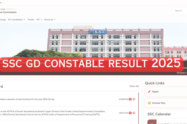 ssc gd constable result 2025